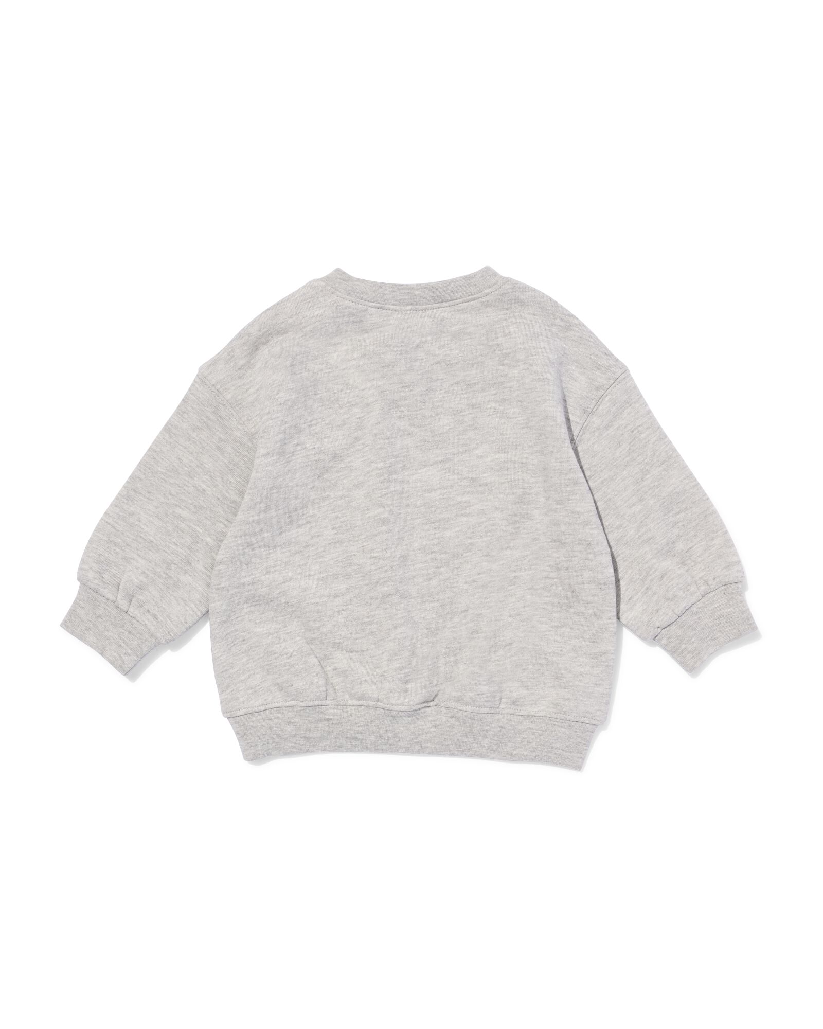 Babypullover aus Sweatstoff, Maus graumeliert graumeliert - 33107080GREYMELANGE - HEMA