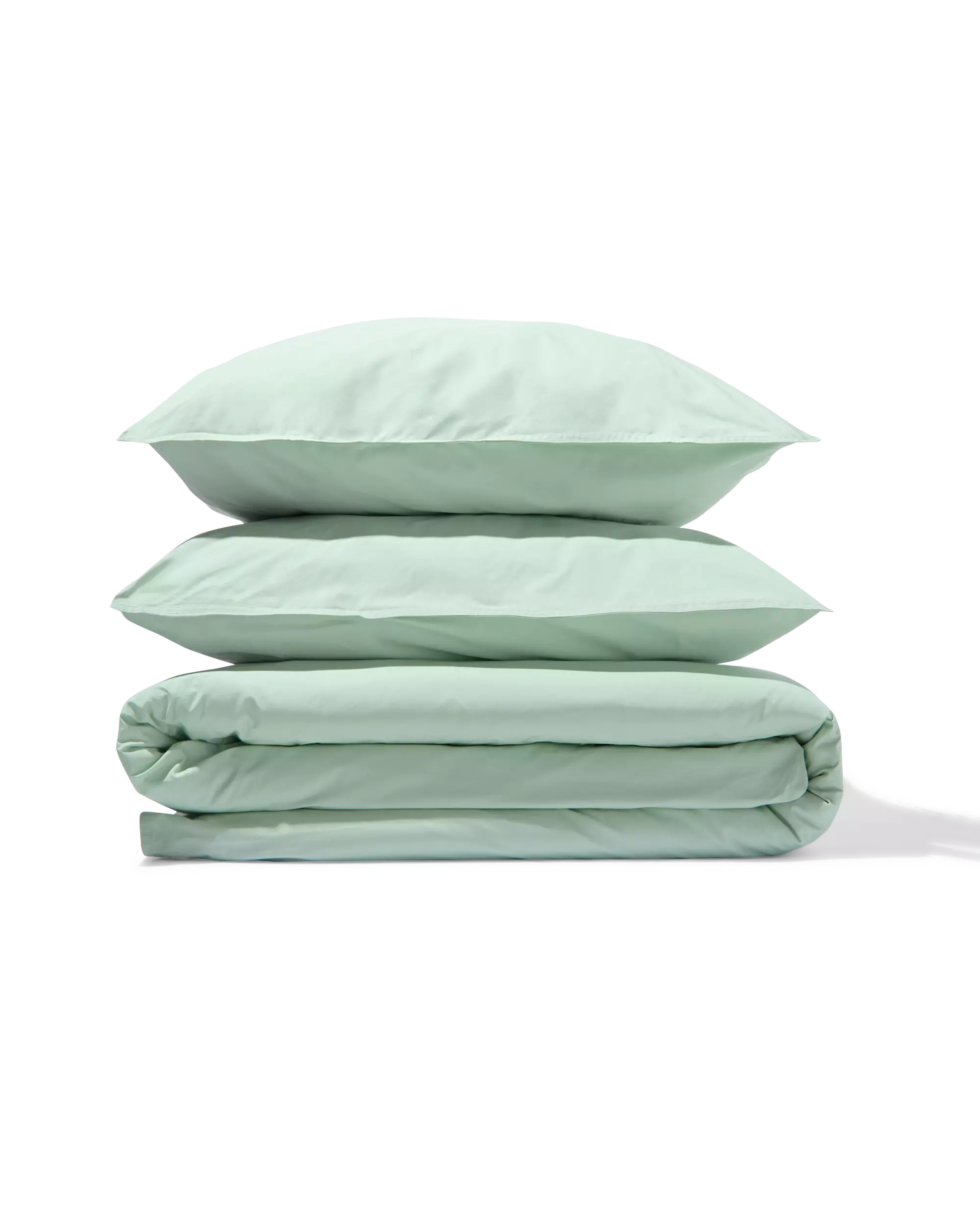housse de couette 240x200/220 cm percale de coton hôtel vert clair
