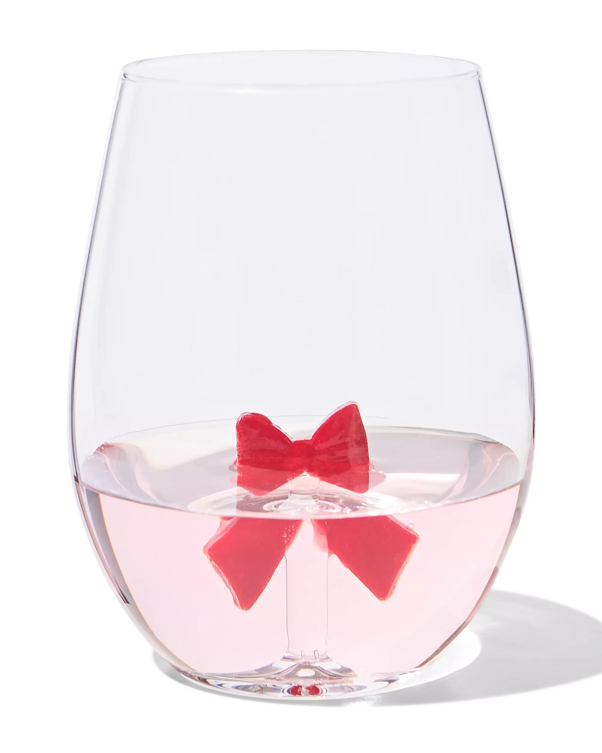 waterglas 550ml met figuur strik
