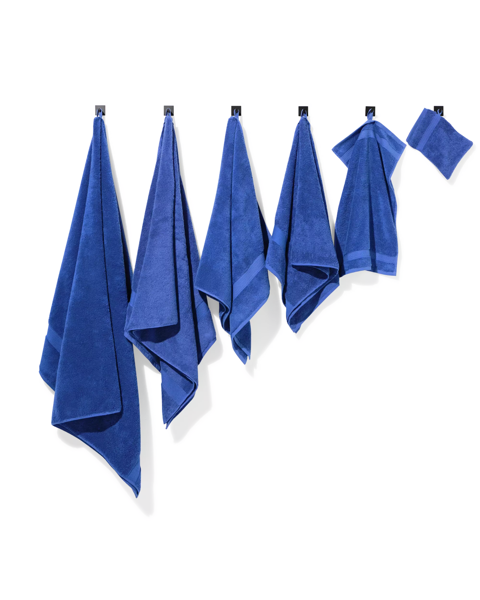 washand 16x21cm zware kwaliteit kobaltblauw
