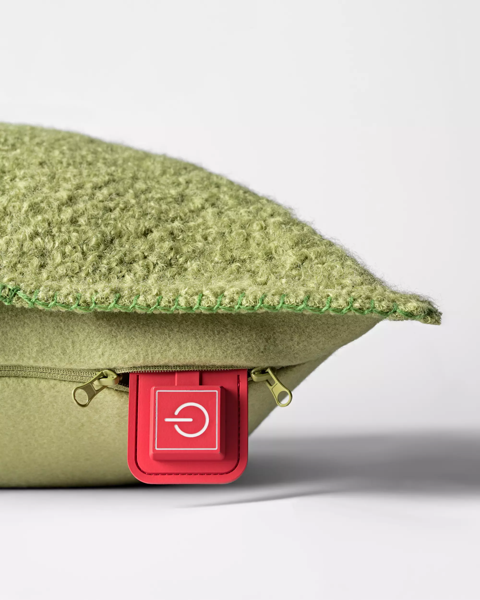 housse de coussin 50 x 50 boucle vert