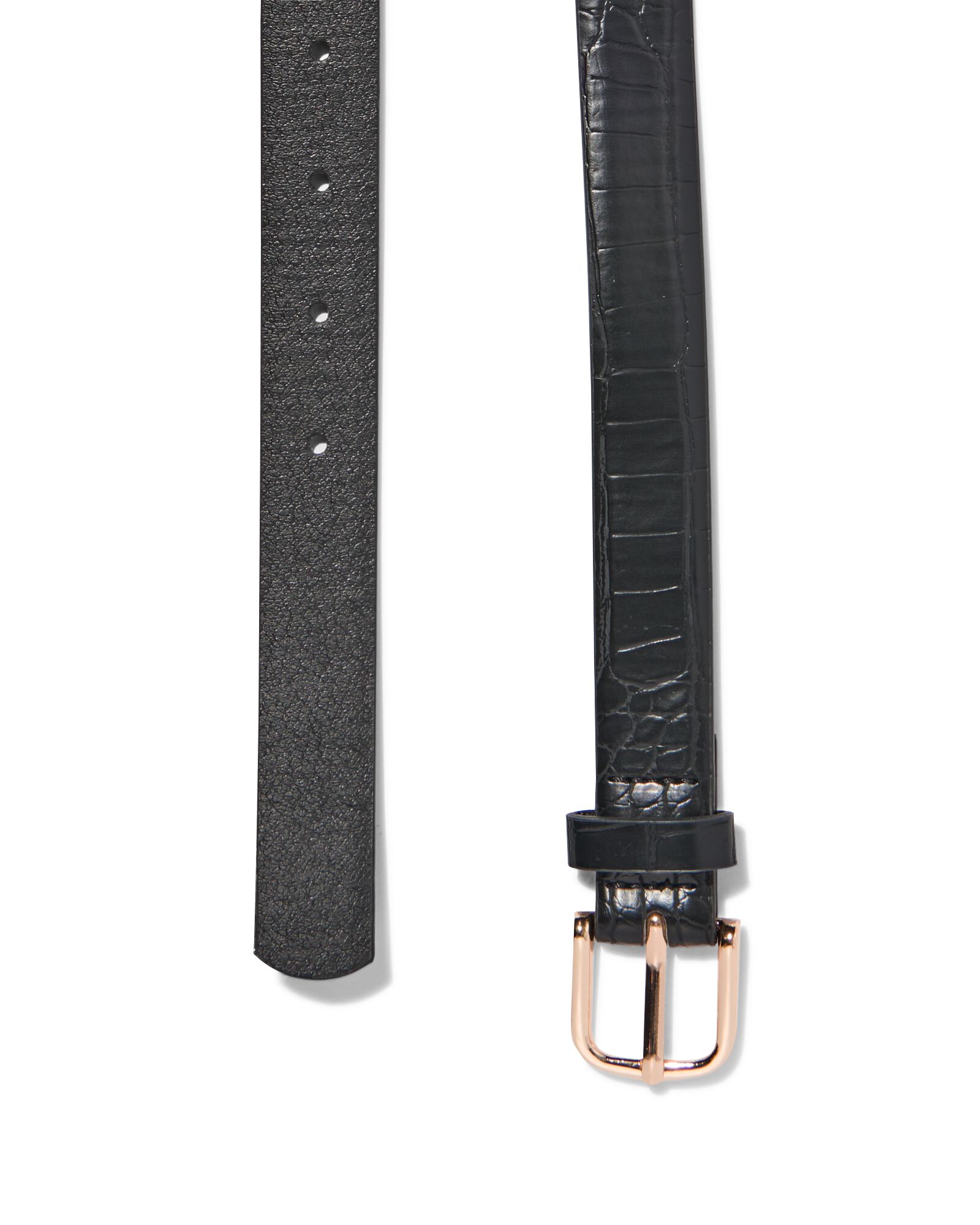 ceinture femme &agrave; imprim&eacute; animal 2,3cm noir noir - 16360150BLACK - HEMA