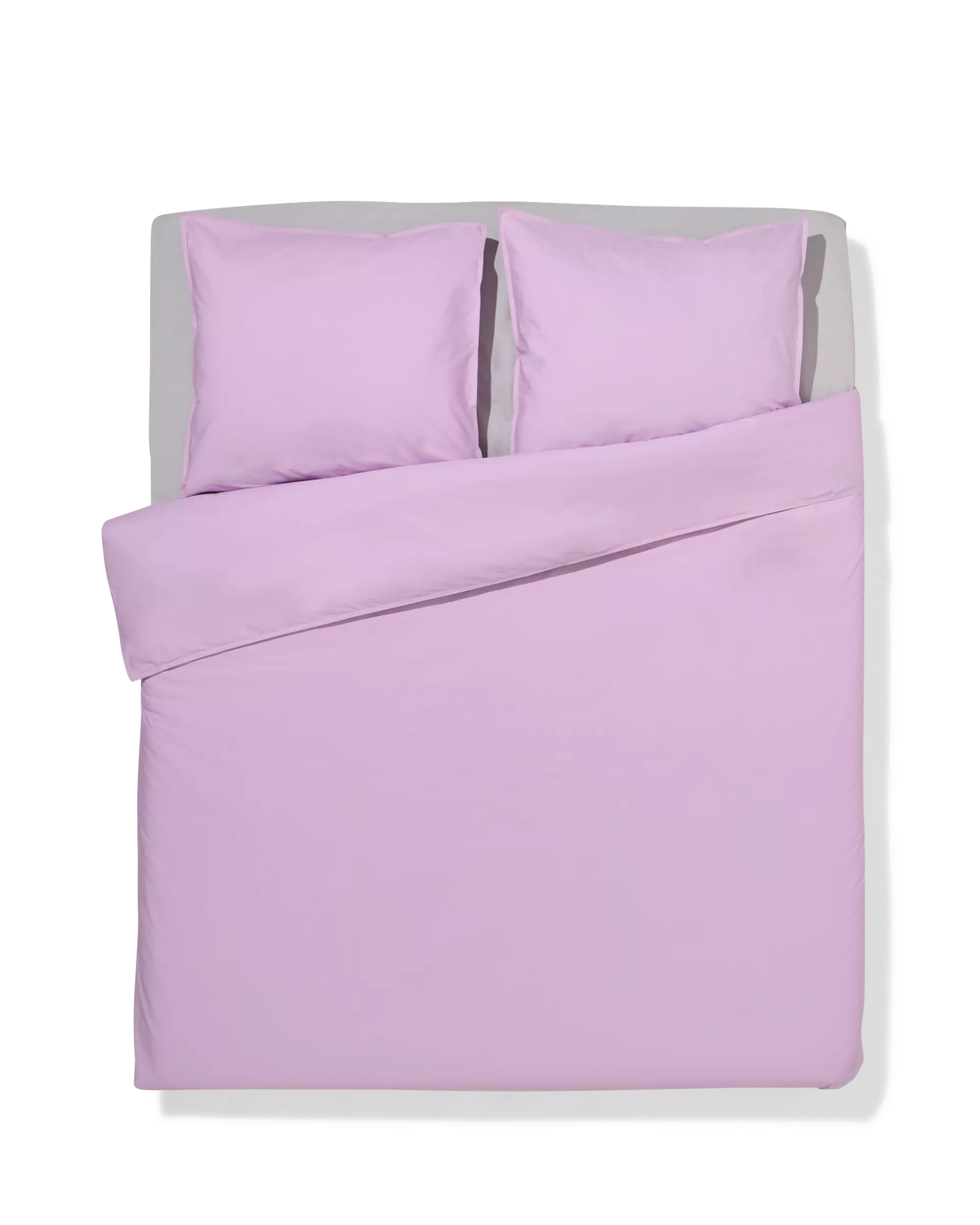 housse de couette 240x200/220 cm, percale de coton hôtel lilas