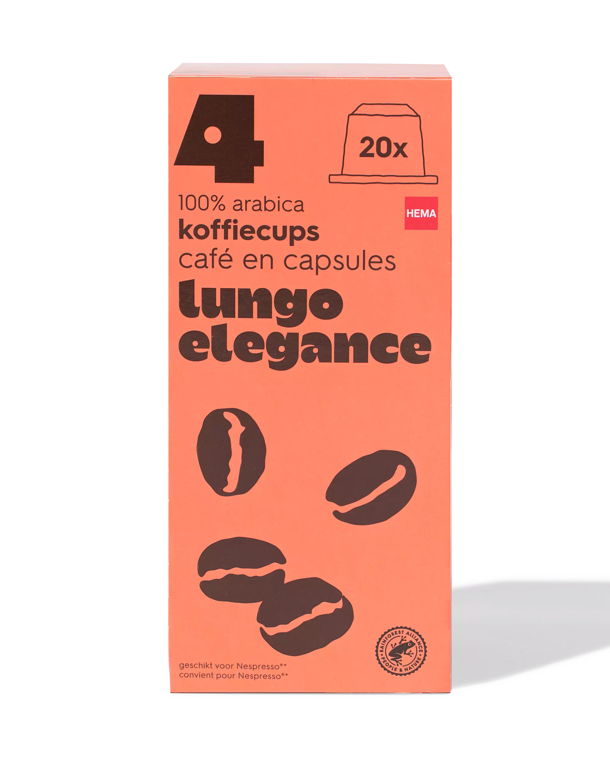 20 capsules de café lungo elegance