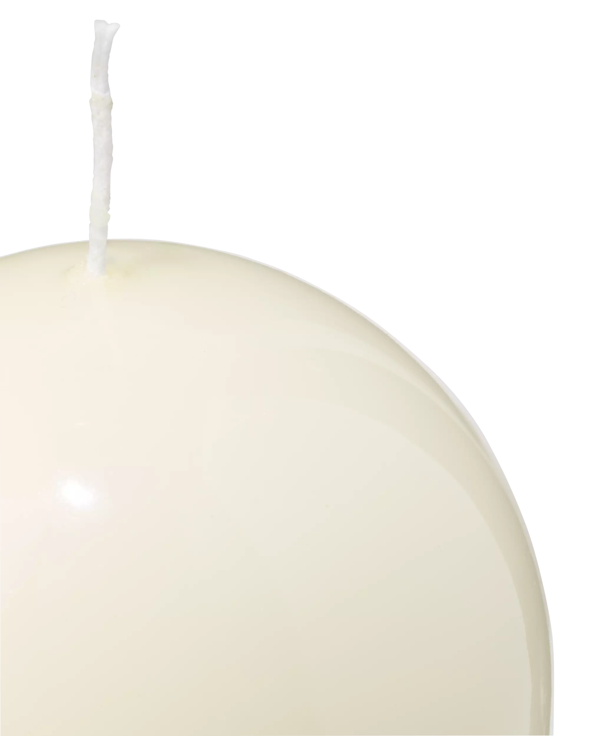 bougie boule ⌀10cm ivoire
