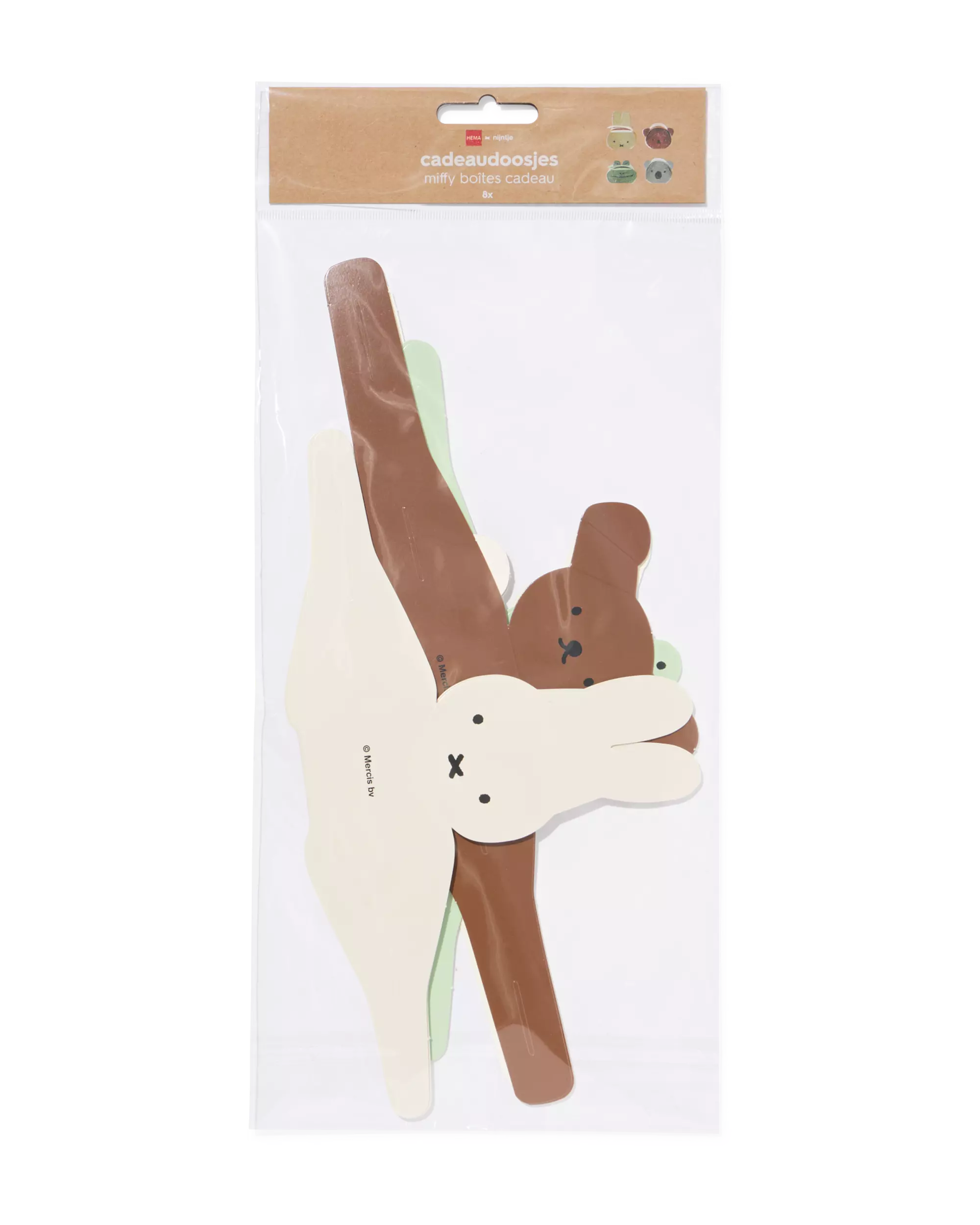 Miffy-Faltschachteln, 14,5 × 14,5 cm – 8 Stück