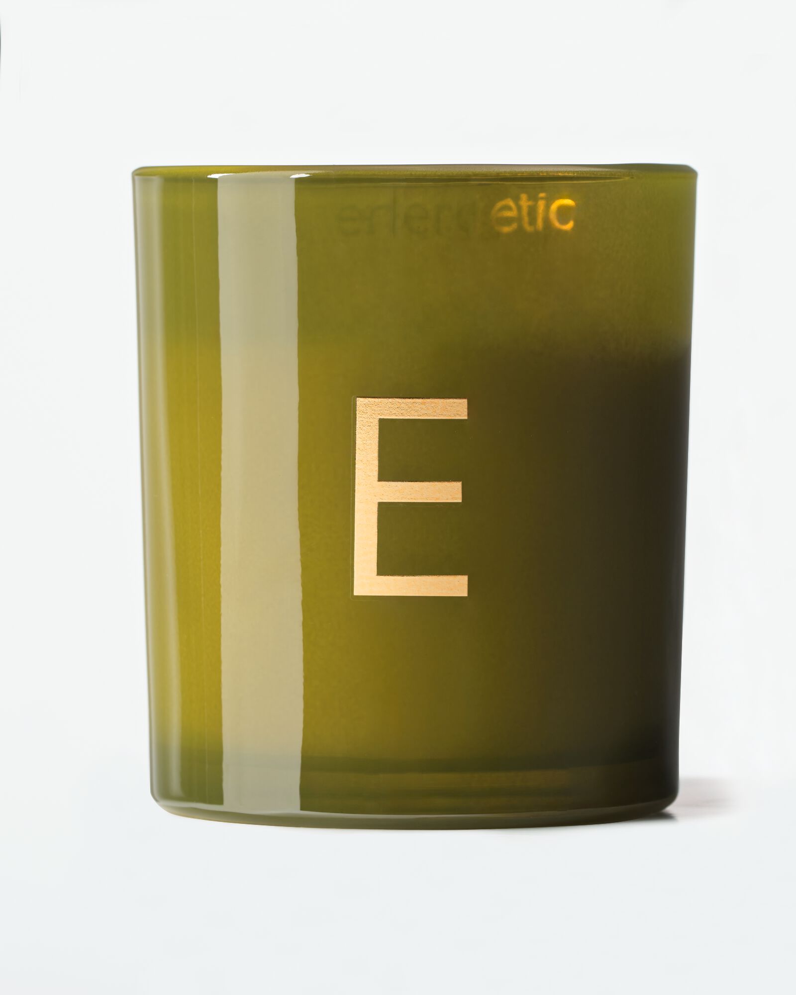bougie en verre &Oslash;8x9cm lettre E E bougie en verre - 61102664 - HEMA