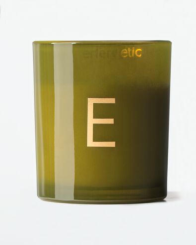 bougie en verre &Oslash;8x9cm lettre E E bougie en verre - 61102664 - HEMA