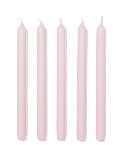 lange huishoudkaars &Oslash;2.2x29cm lichtroze - 12 stuks lichtroze 2,2 x 29 - 13504053 - HEMA