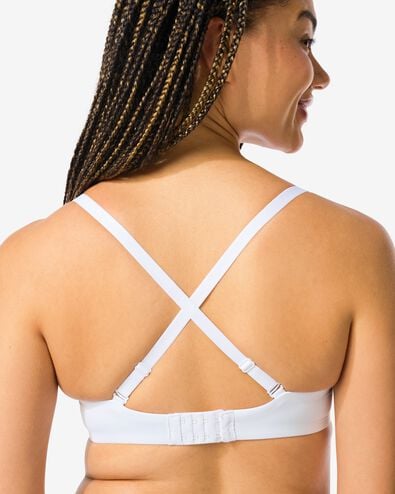 voorgevormde bh zonder beugel recycled/micro wit wit - 21870480WHITE - HEMA