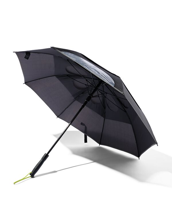 windbestendige paraplu &Oslash;114x89 zwart - 16830015 - HEMA