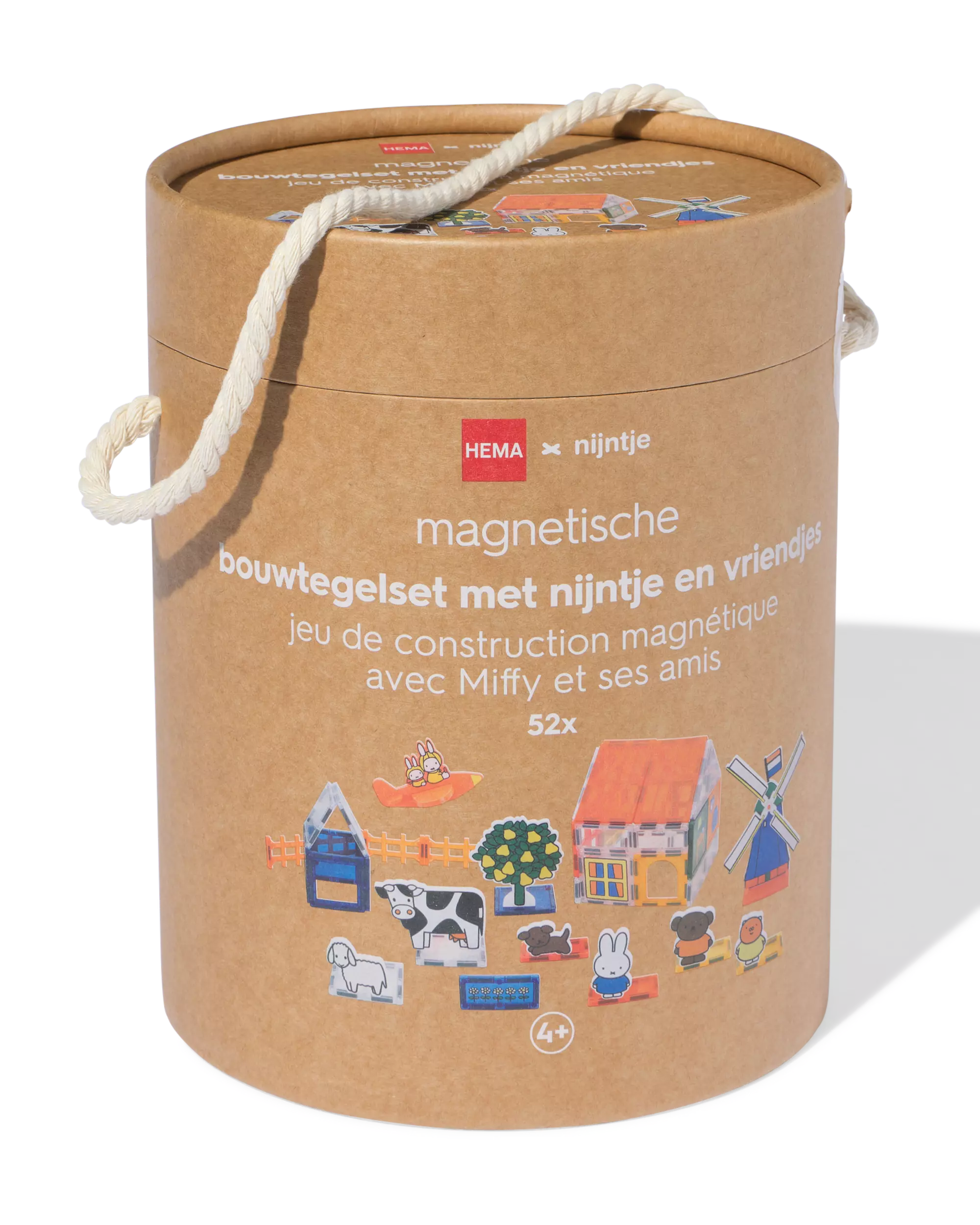 tuiles de construction magnétiques Miffy avec ses amis 52 pièces