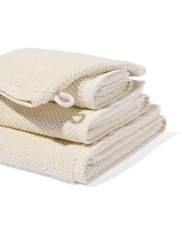 handdoek 2e kans recycled katoen ecru ecru - 5250363ECRU - HEMA