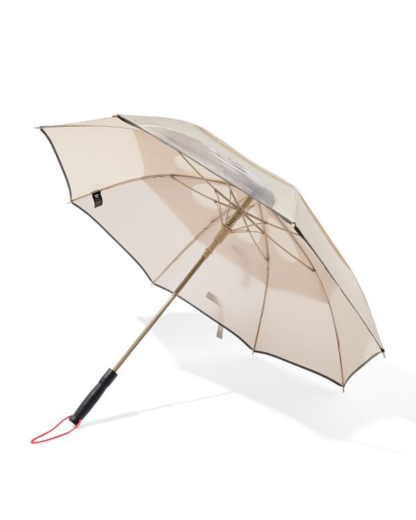 windbestendige paraplu &Oslash;114x89 beige - 16830016 - HEMA