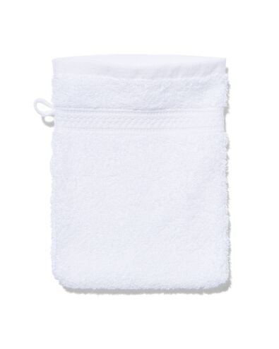 gant de toilette - qualit&eacute; &eacute;paisse - blanc uni - 5232600 - HEMA