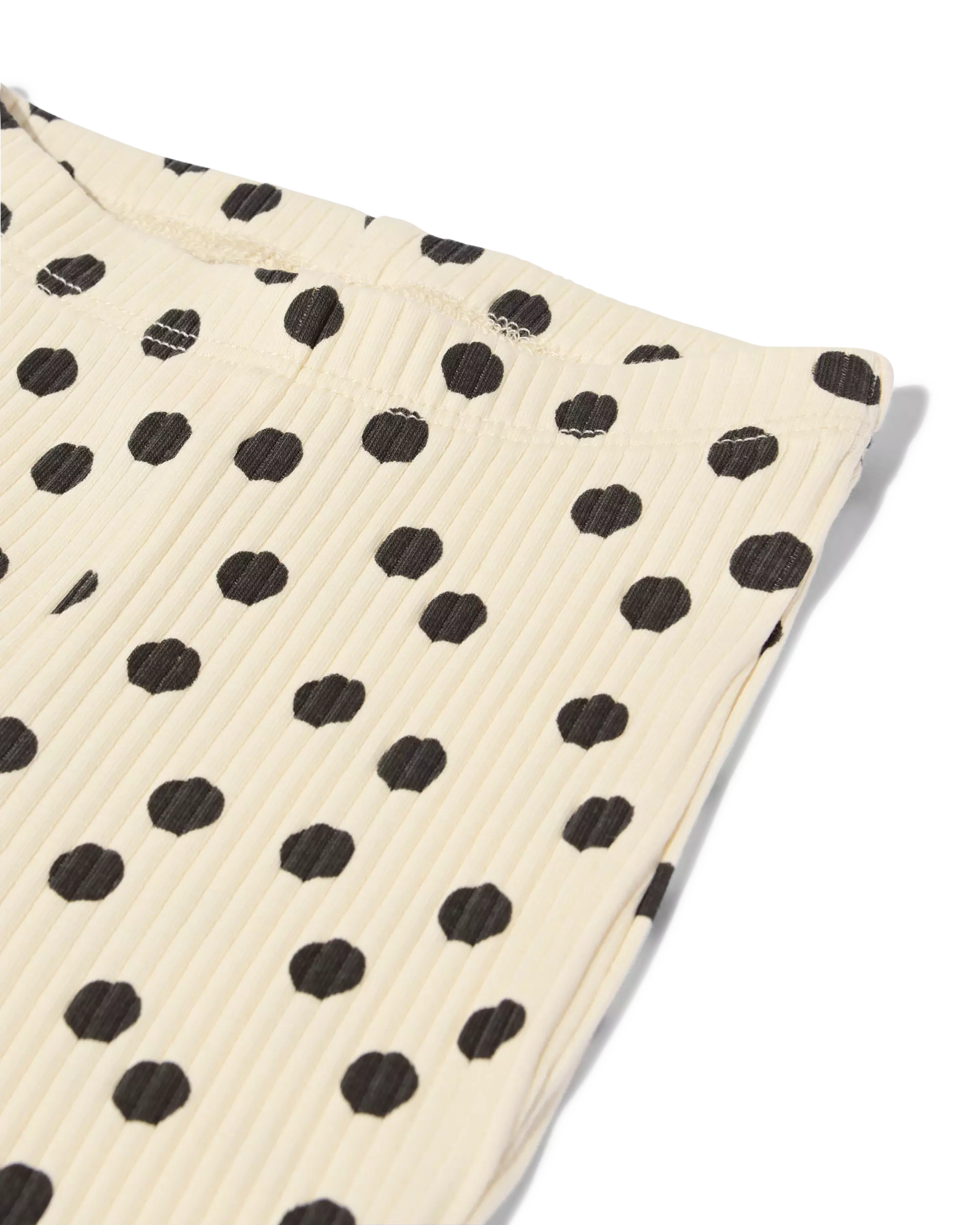 babylegging flared fit rib stippen - 2 stuks