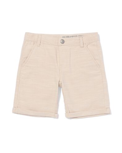 kindershort regular fit ecru ecru - 30716101ECRU - HEMA