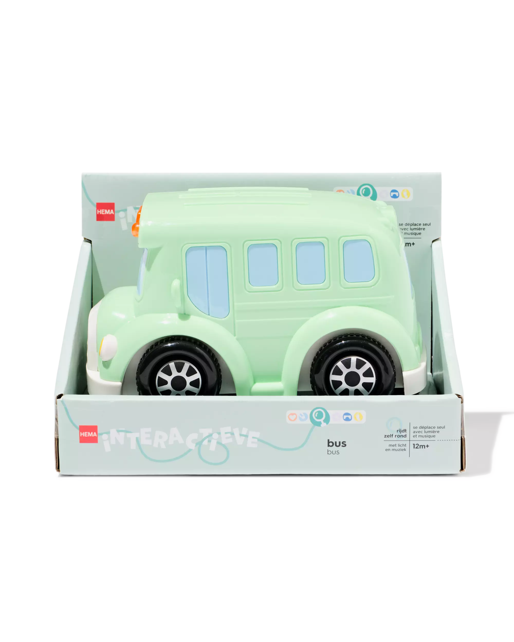 interactieve bus 20x20x11.5cm plastic