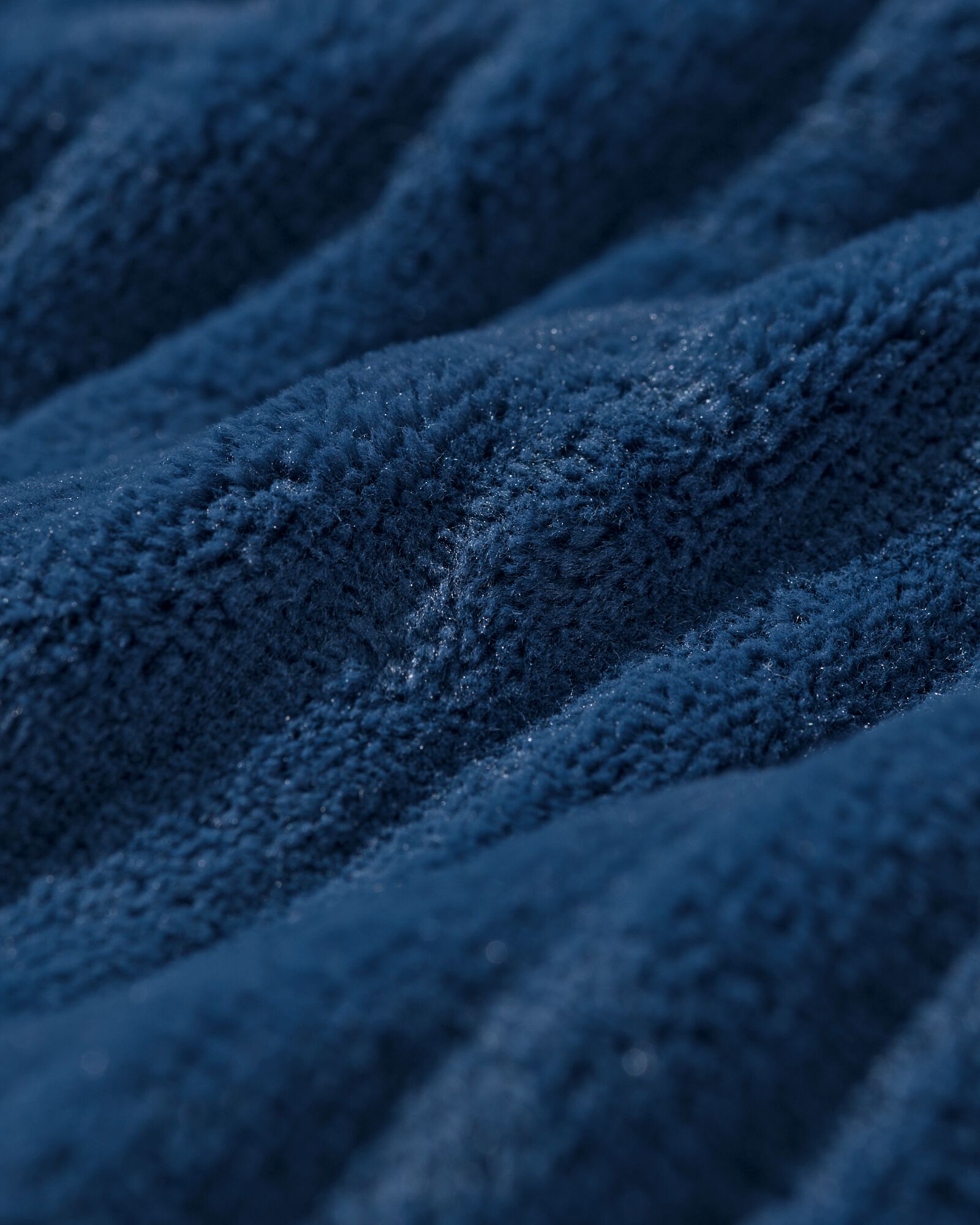 Damen-Kuschelhoodie aus Fleeceripp in Blau - 61140500 - HEMA