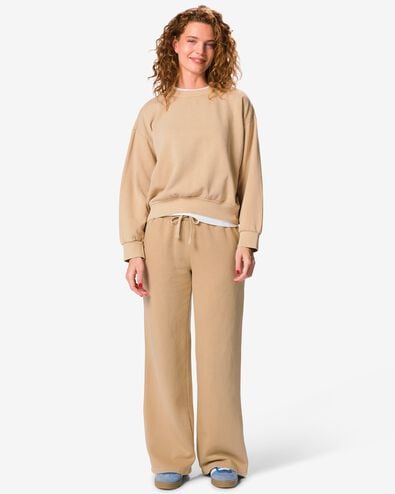 pantalon de jogging femme Esmee coupe d&eacute;contract&eacute;e beige beige - 36214780BEIGE - HEMA