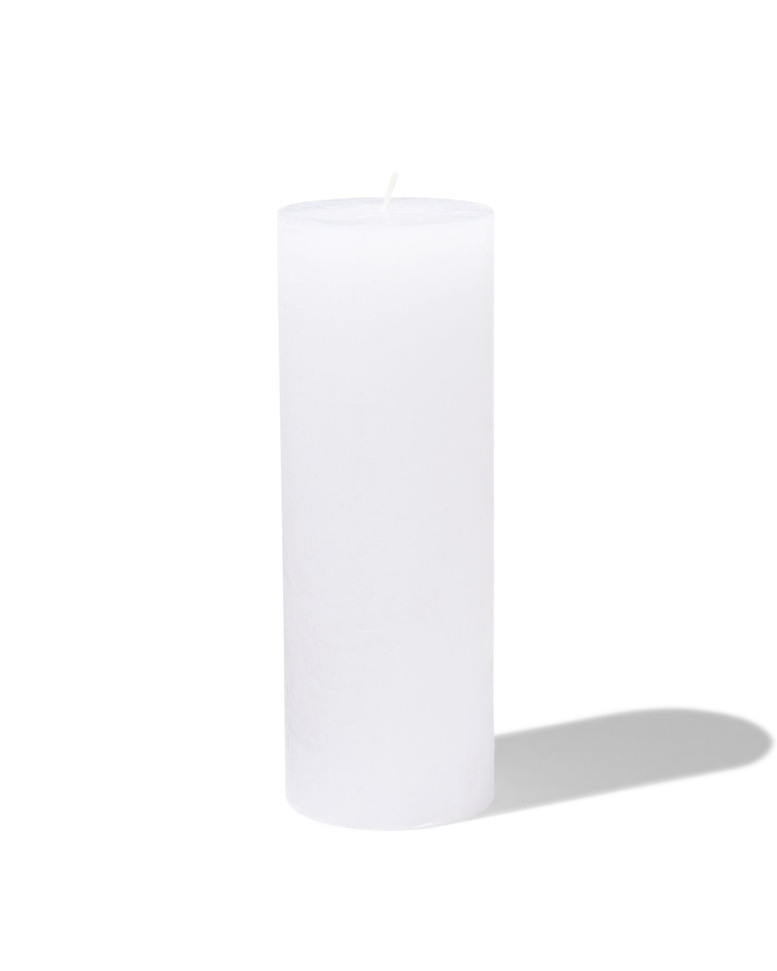 bougie rustique &Oslash;7x19 cm blanc blanc 7 x 19 - 13500816 - HEMA