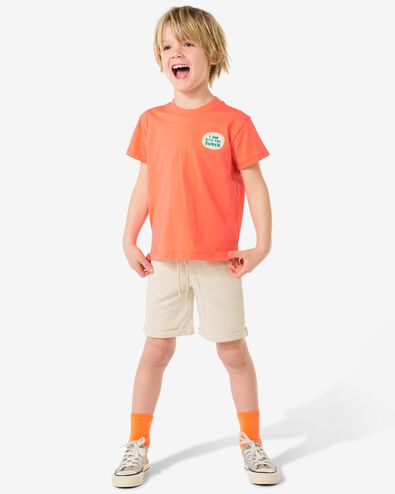 kindershort regular fit beige - 30715202BEIGE - HEMA