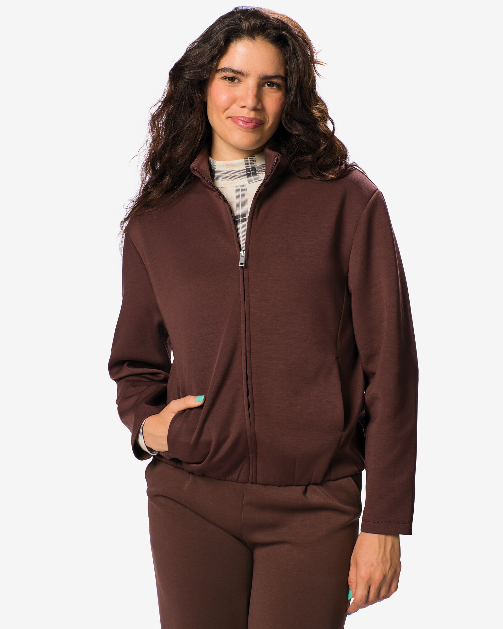 Damenstrickjacke Elly braun braun - 36215250BROWN - HEMA