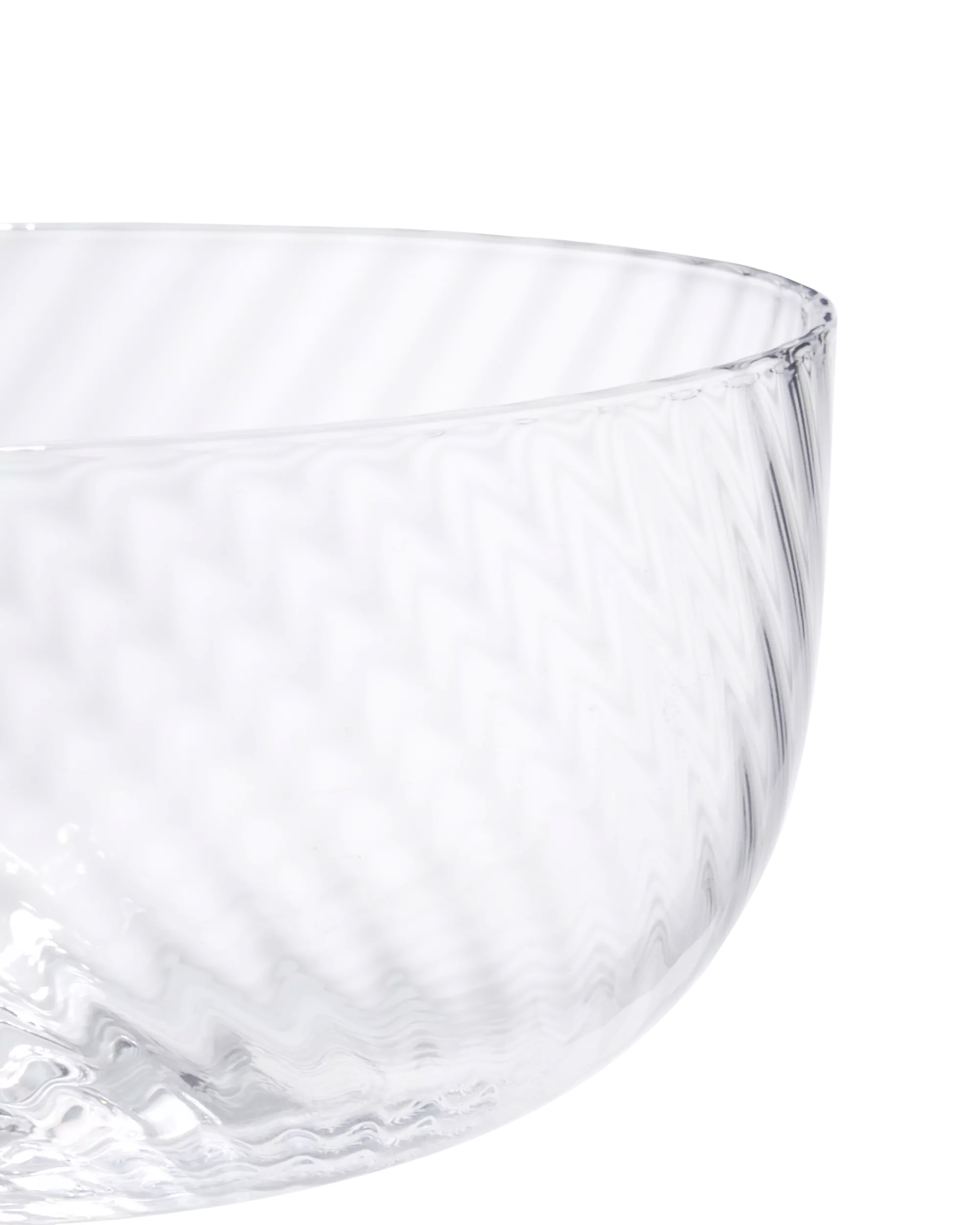 coupe Bergen glas twist reliëf