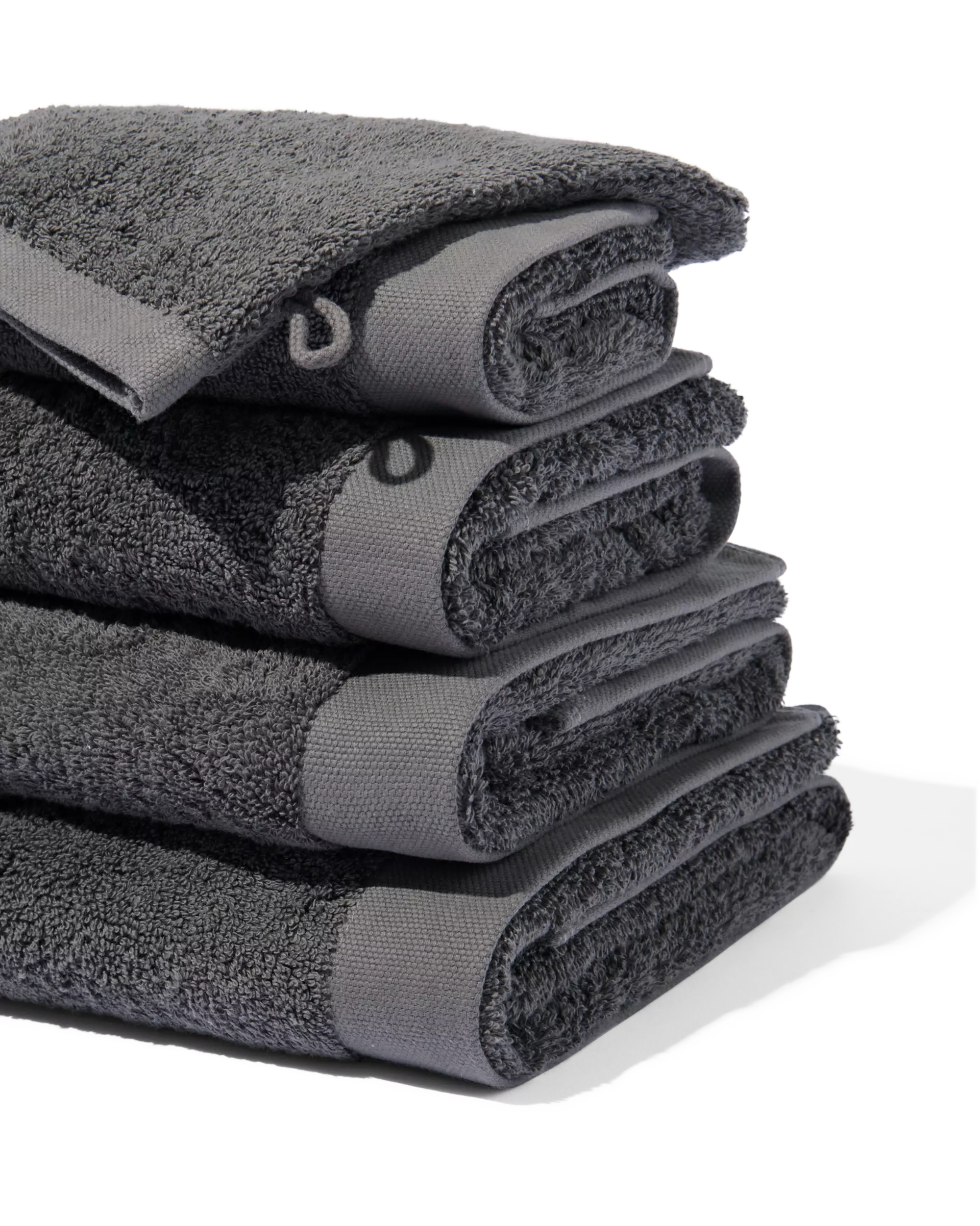 serviette de bain - 60 x 110 cm - qualité hôtel très douce - gris foncé uni