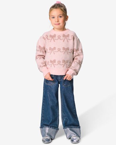 jean enfant coupe large bleu moyen bleu moyen - 30807722MIDBLUE - HEMA