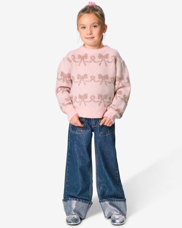 jean enfant coupe large bleu moyen bleu moyen - 30807722MIDBLUE - HEMA