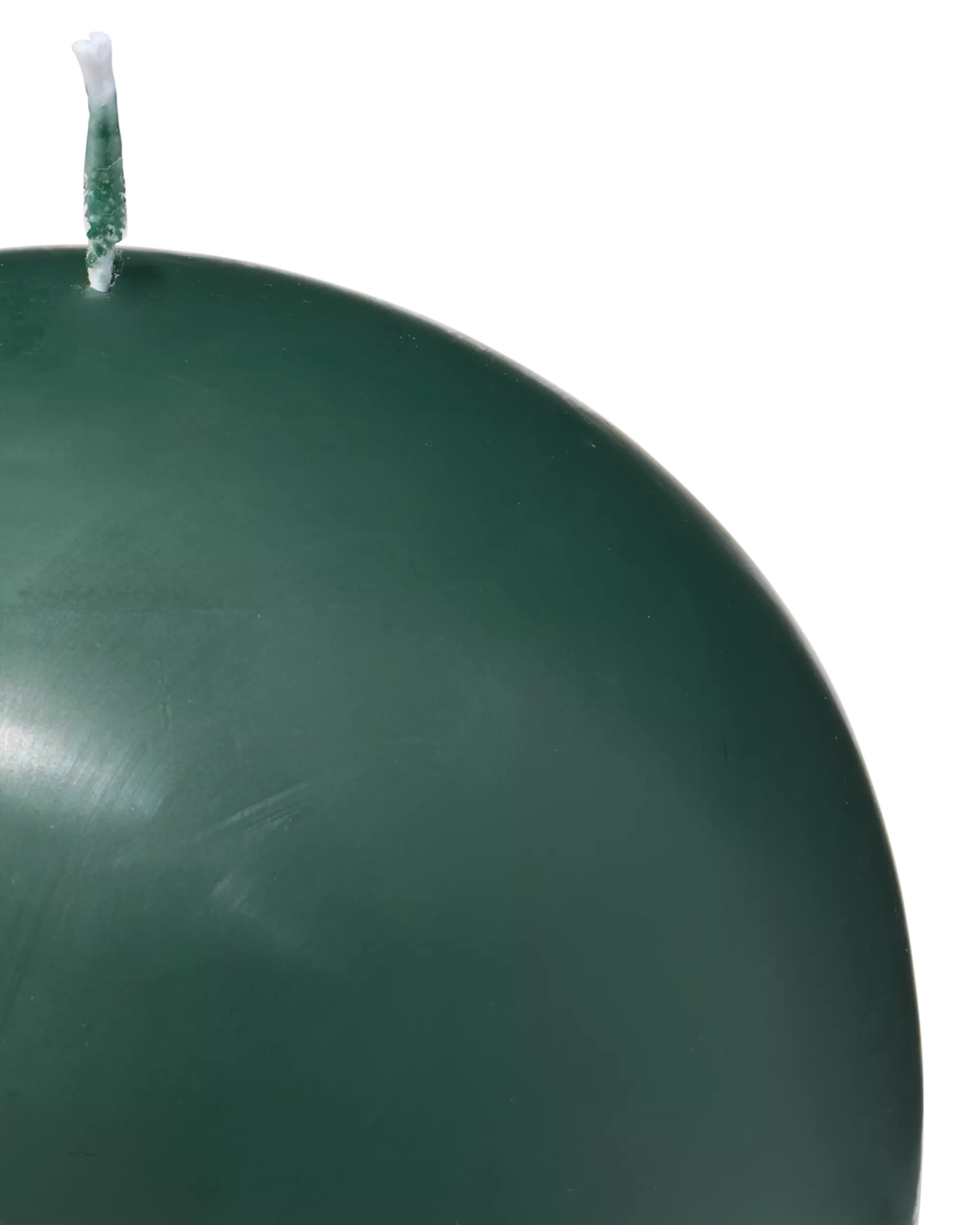 bougie sphérique Ø14,5cm vert foncé