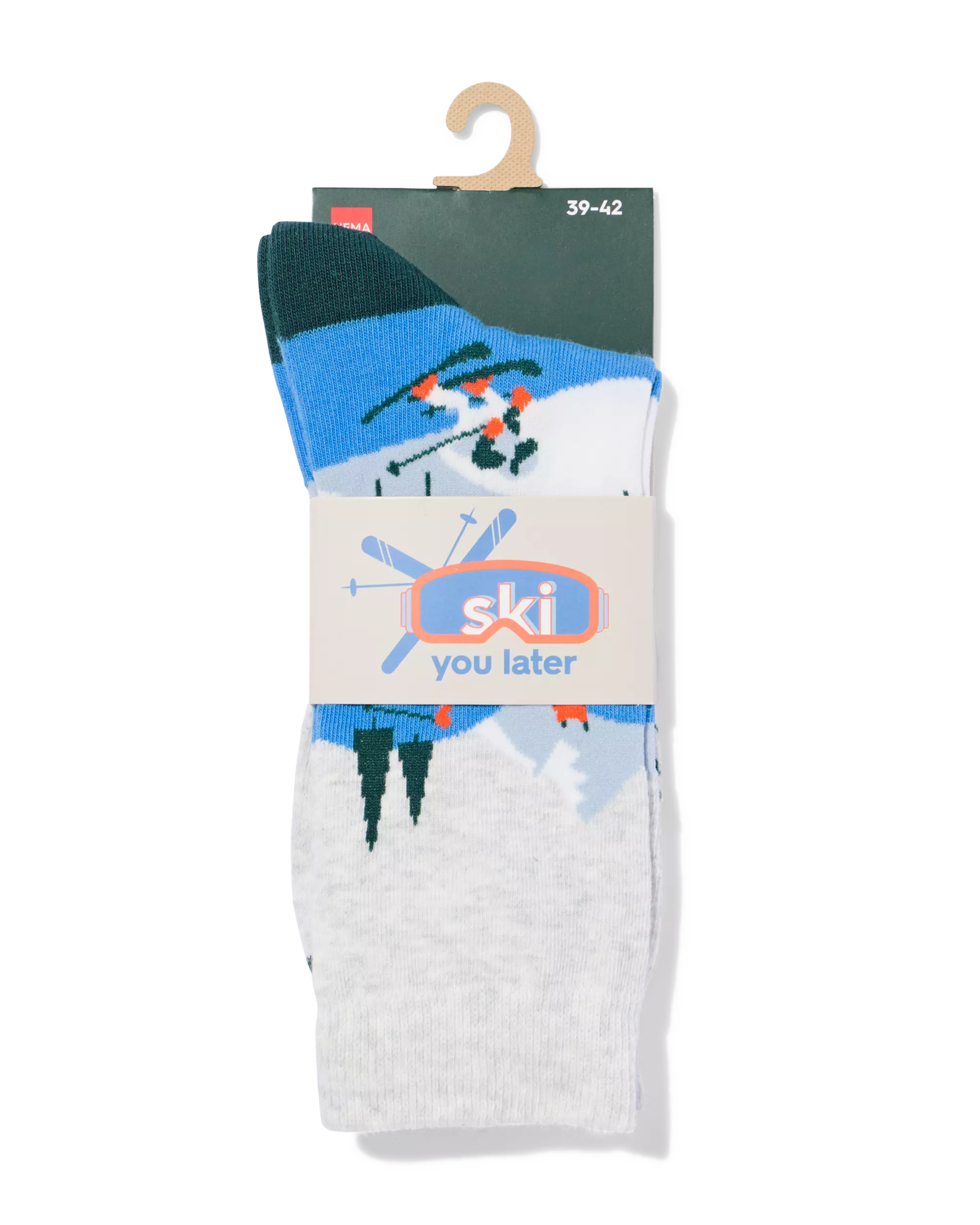 Socken für Erwachsene, „Ski you later“