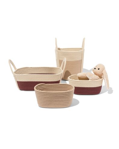 panier 25x30 cm corde beige - 39800046 - HEMA