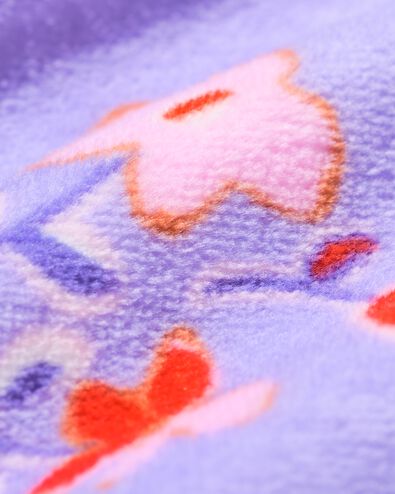 pyjama enfant velours fleurs lilas - 23099940LILAC - HEMA