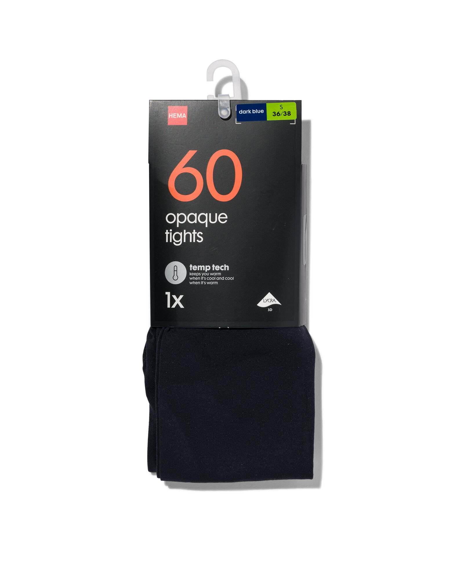 Temp Tech Feinstrumpfhose, blickdicht, 60 Denier dunkelblau dunkelblau - 4062025DARKBLUE - HEMA