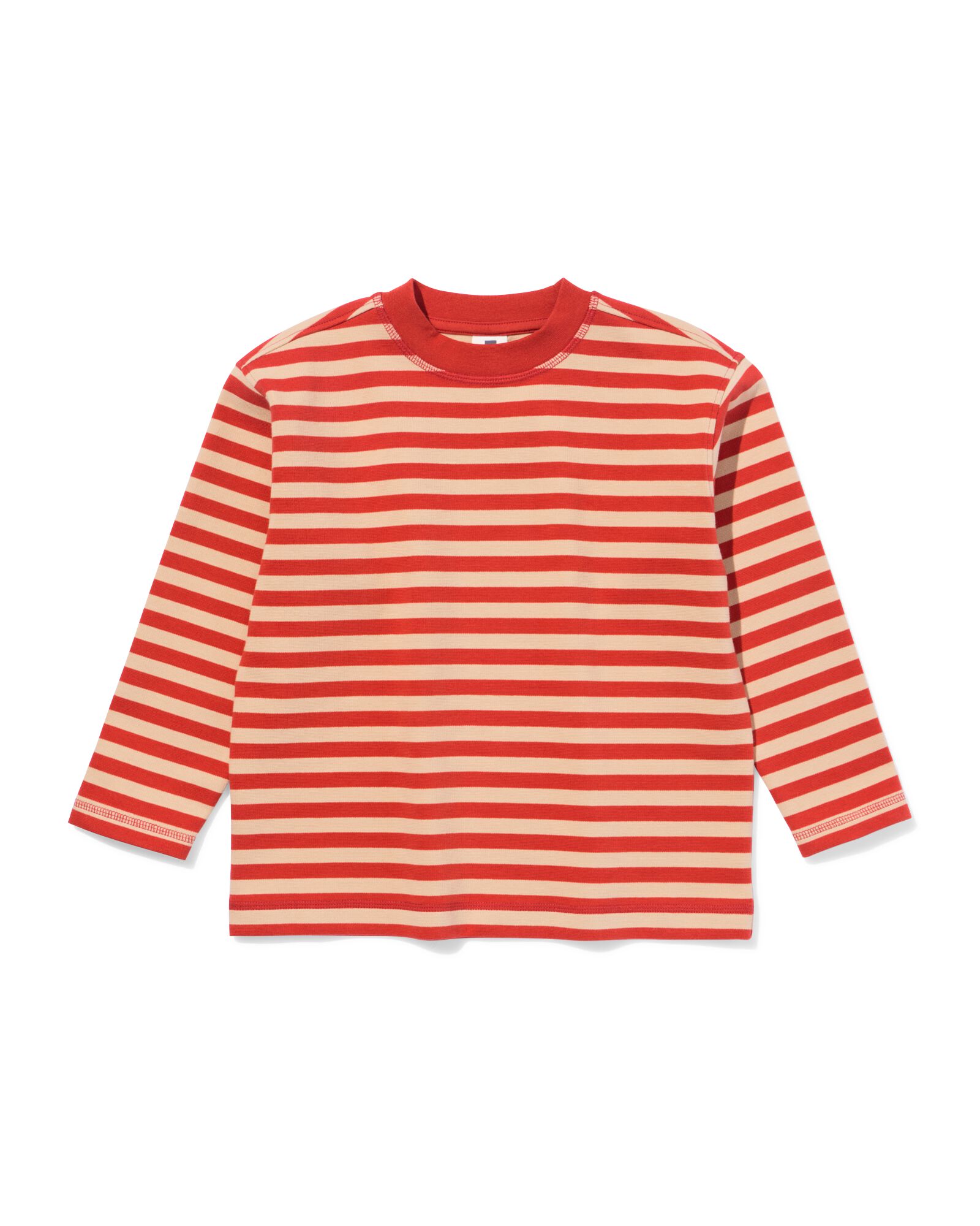 kinder T-shirt strepen rood rood - 30725447RED - HEMA