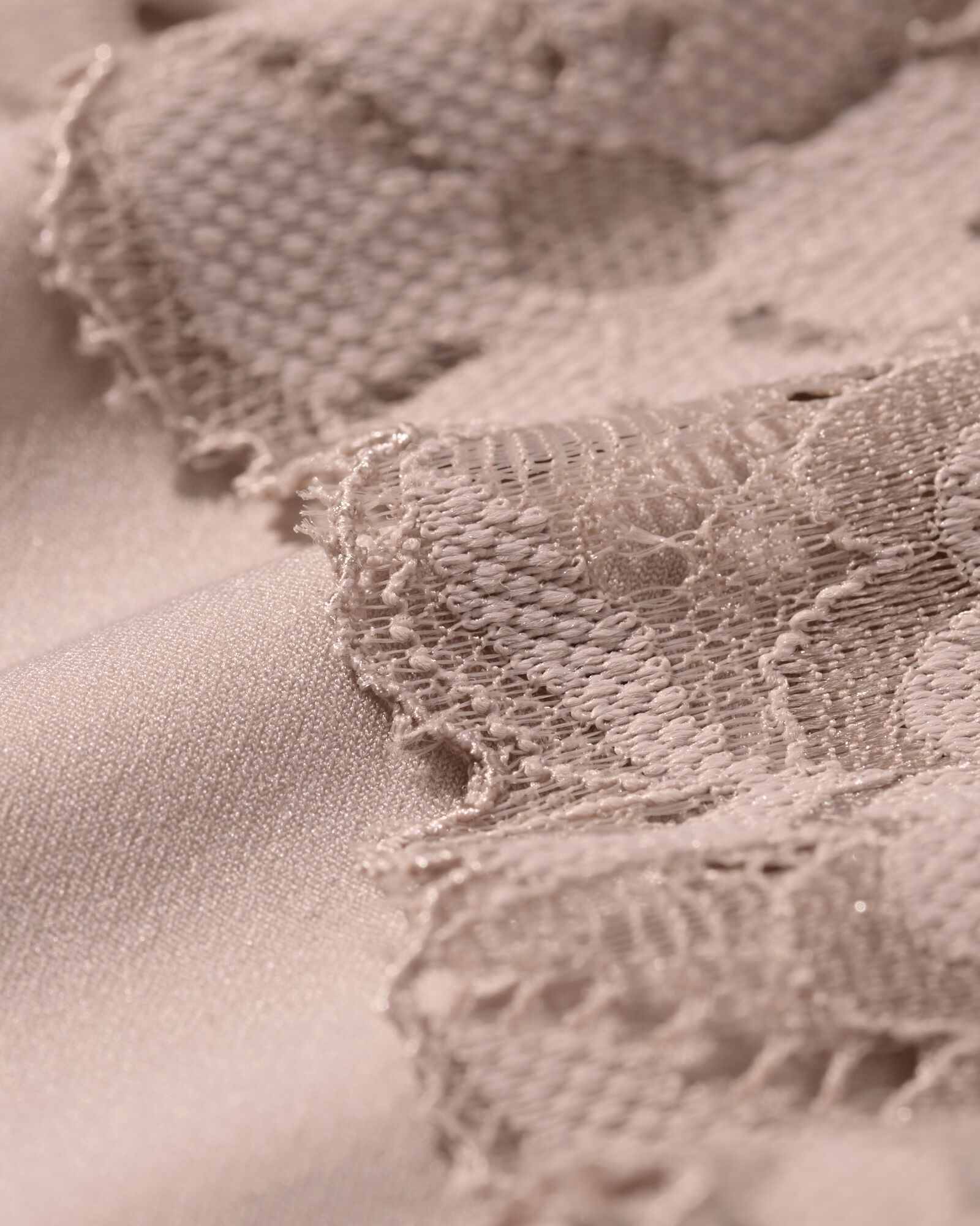 slip br&eacute;silien femme microfibre avec dentelle beige beige - 19608784BEIGE - HEMA