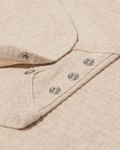 baby meegroeibody LENZING&trade; ECOVERO&trade; rib - 2 stuks naturel naturel - 33309860NATURAL - HEMA