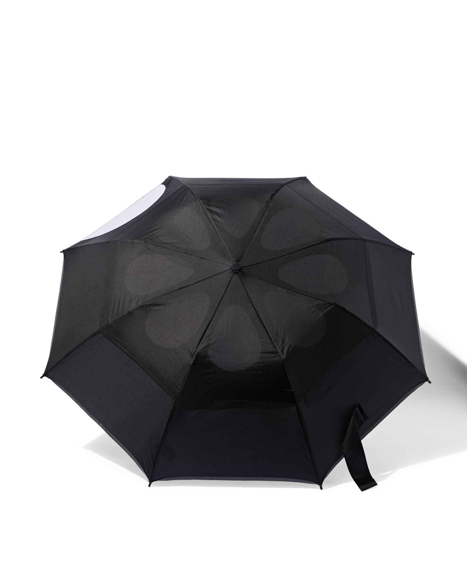 opvouwbare windbestendige paraplu &Oslash;100x45 zwart - 16830013 - HEMA
