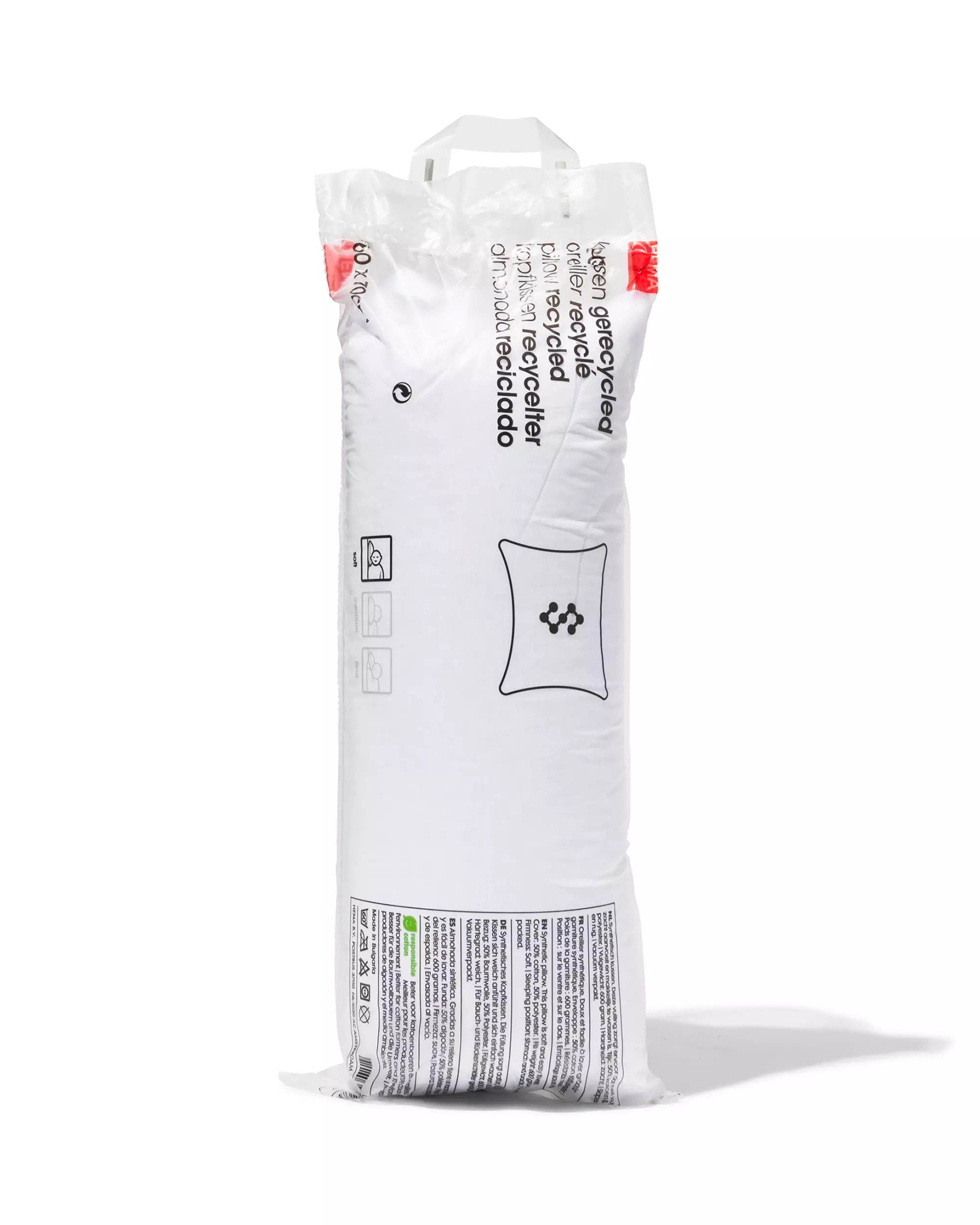 oreiller - PET recyclé 60x70 - doux