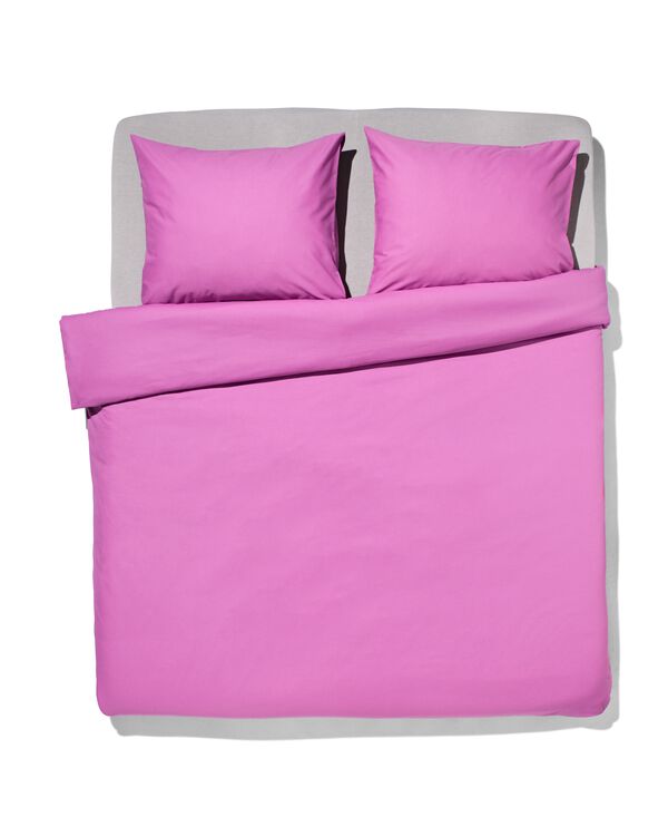 housse de couette 240x200/220 cm coton doux violet - 5750069 - HEMA