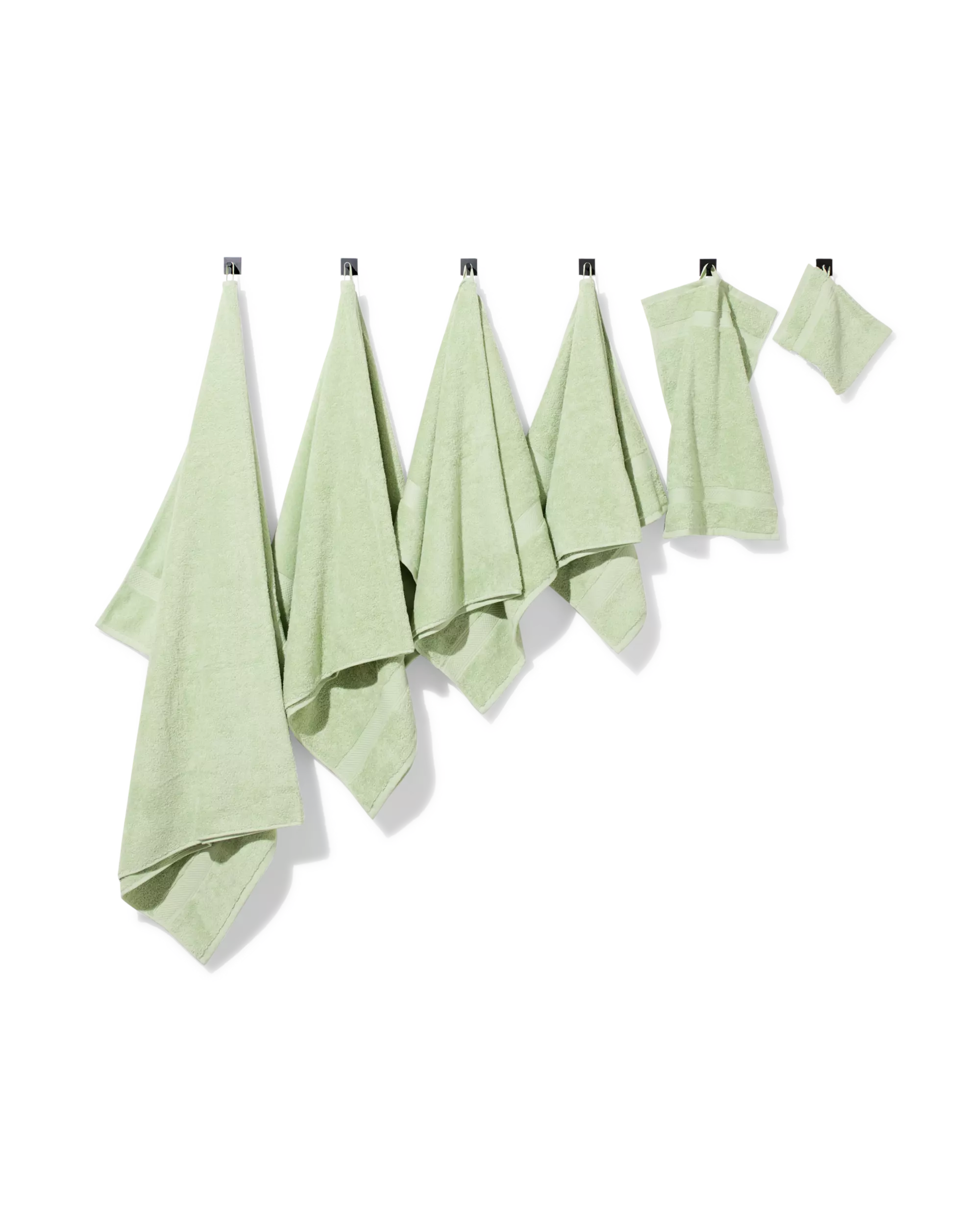 washandje 16x21cm zware kwaliteit limoengroen