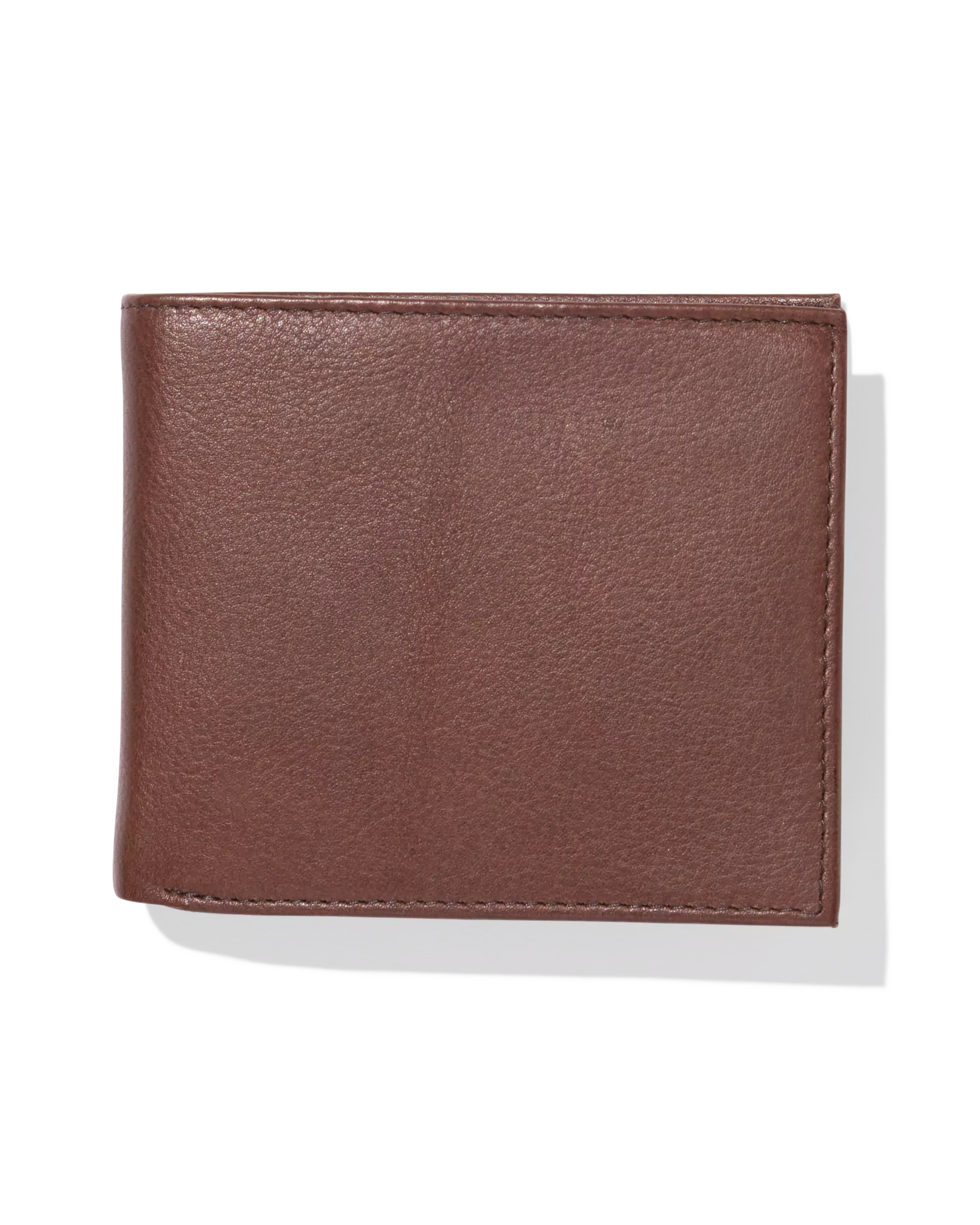 Brieftasche, niedriges Format, aus braunem Leder
