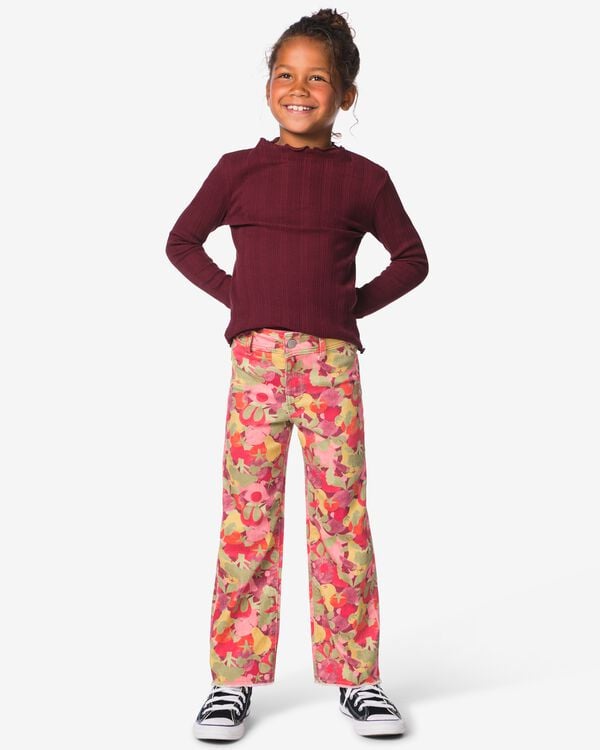 pantalon enfant large fruit bordeaux bordeaux - 30876835BURGUNDYRED - HEMA