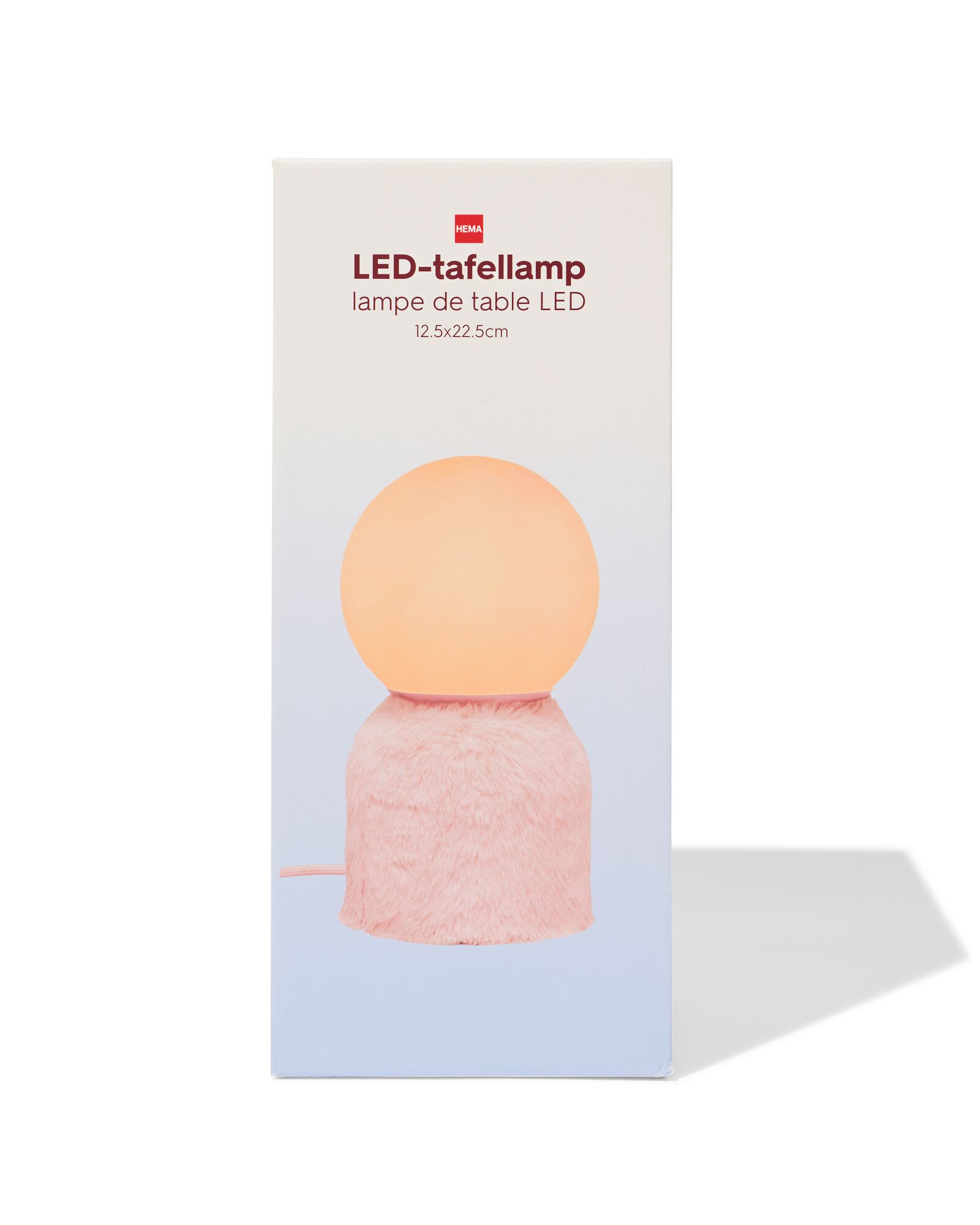lampe de table 12,5 x 12,5 x 22,5 cm duveteuse - 61102454 - HEMA
