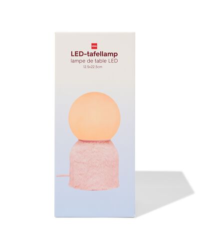 lampe de table 12,5 x 12,5 x 22,5 cm duveteuse - 61102454 - HEMA