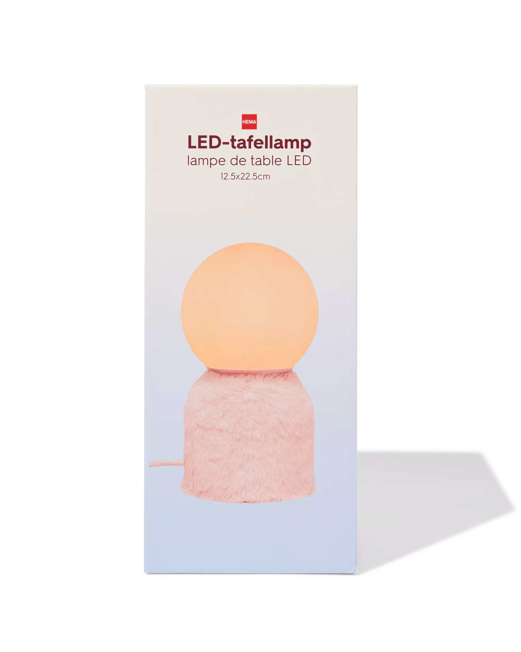 lampe de table 12,5 x 12,5 x 22,5 cm duveteuse