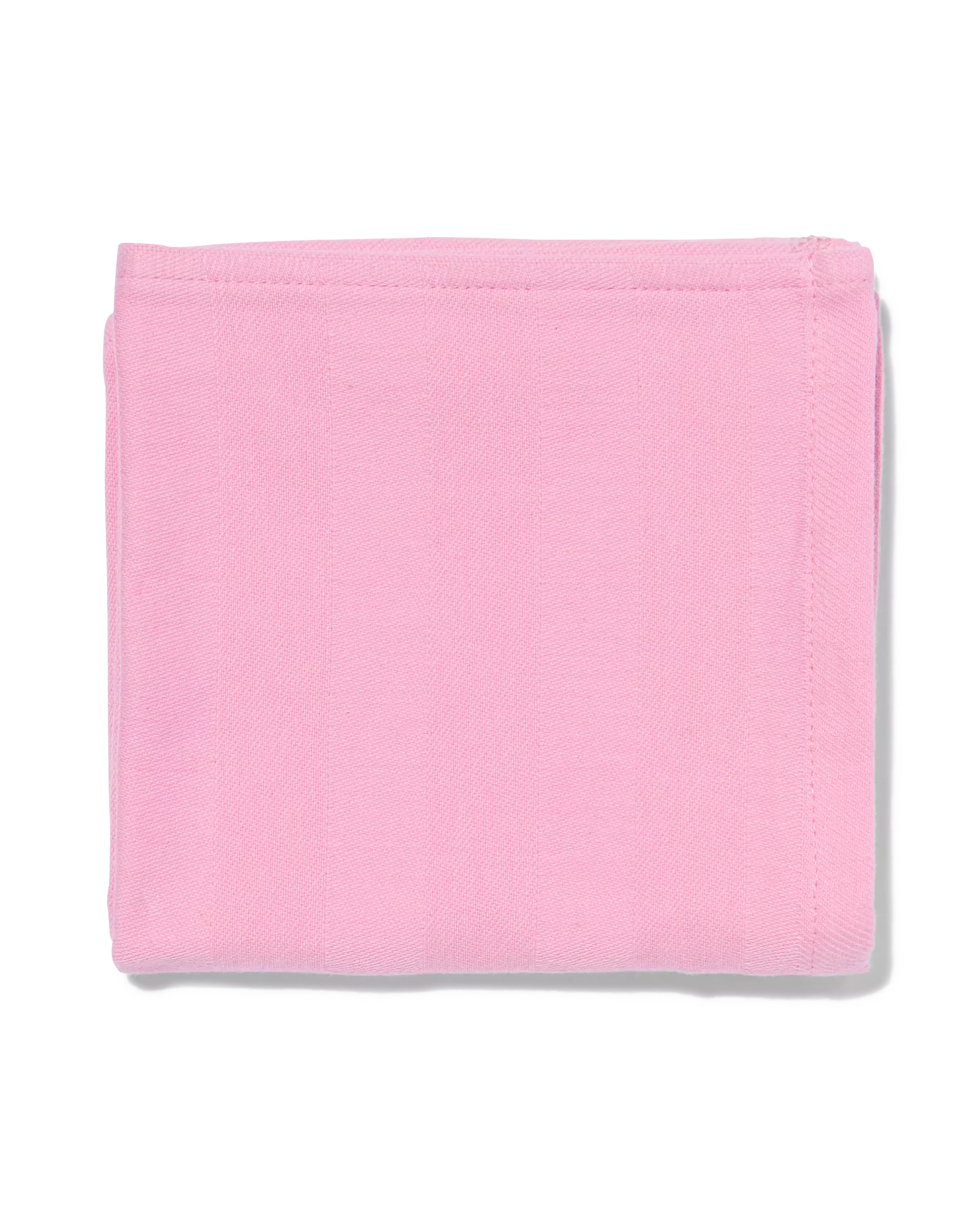 torchon 65x65 cm coton rose