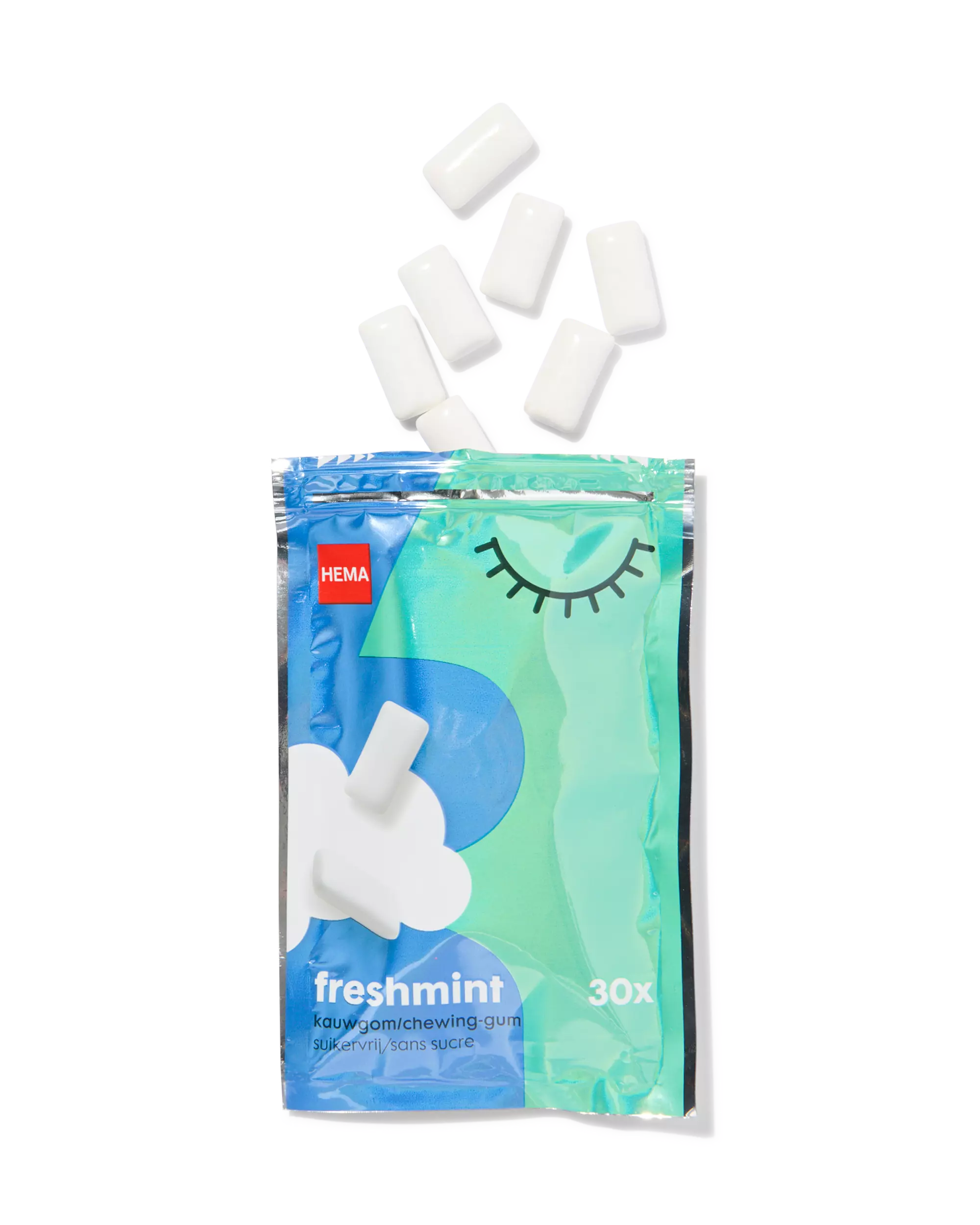 suikervrije kauwgom freshmint - 30 stuks